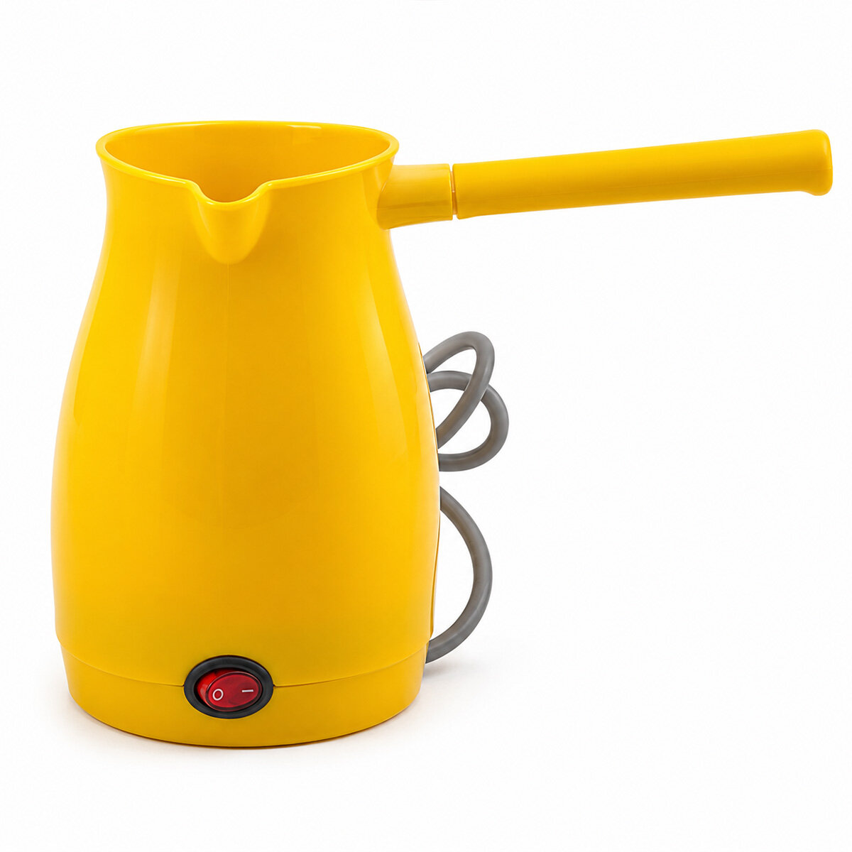 AWOX CAFFEEN ( SARI ) ELEKTRİKLİ CEZVE ( TÜRK KAHVESİ ) MAKİNESİ ( PLASTİK ) ( ÇİFT AĞIZ ) ( 0.4LT & 5 FİNCAN ) ( 1000W )*24