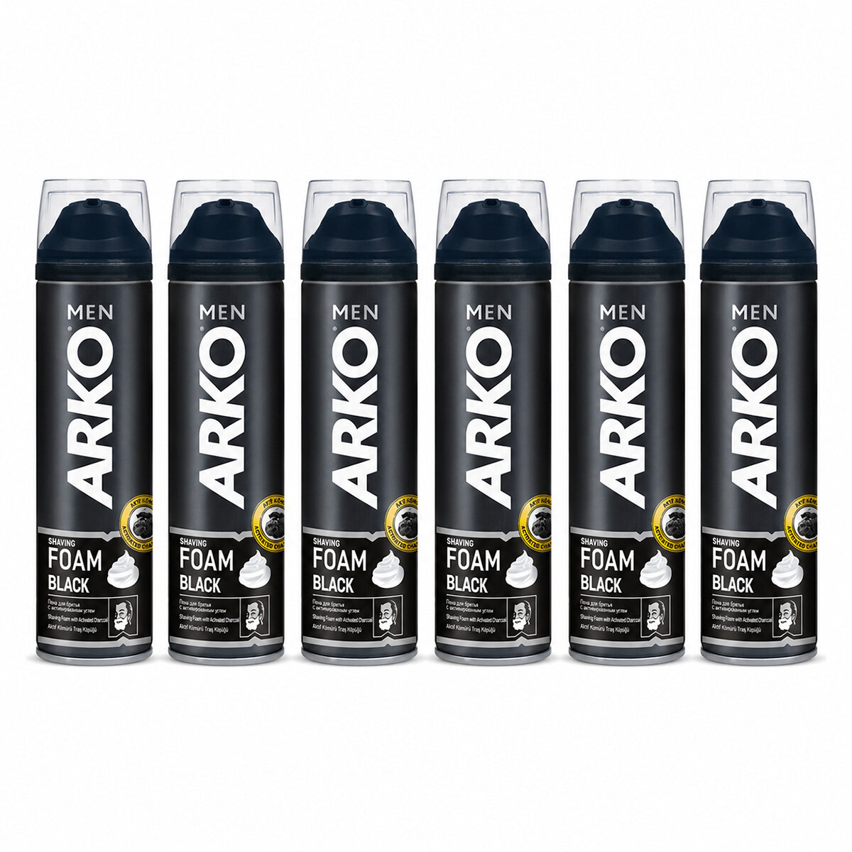 ARKO ( SİYAH ) TRAŞ KÖPÜK ( 200ML )*6X4 ARKO ( SİYAH ) TRAŞ KÖPÜK ( 200ML )*6X4