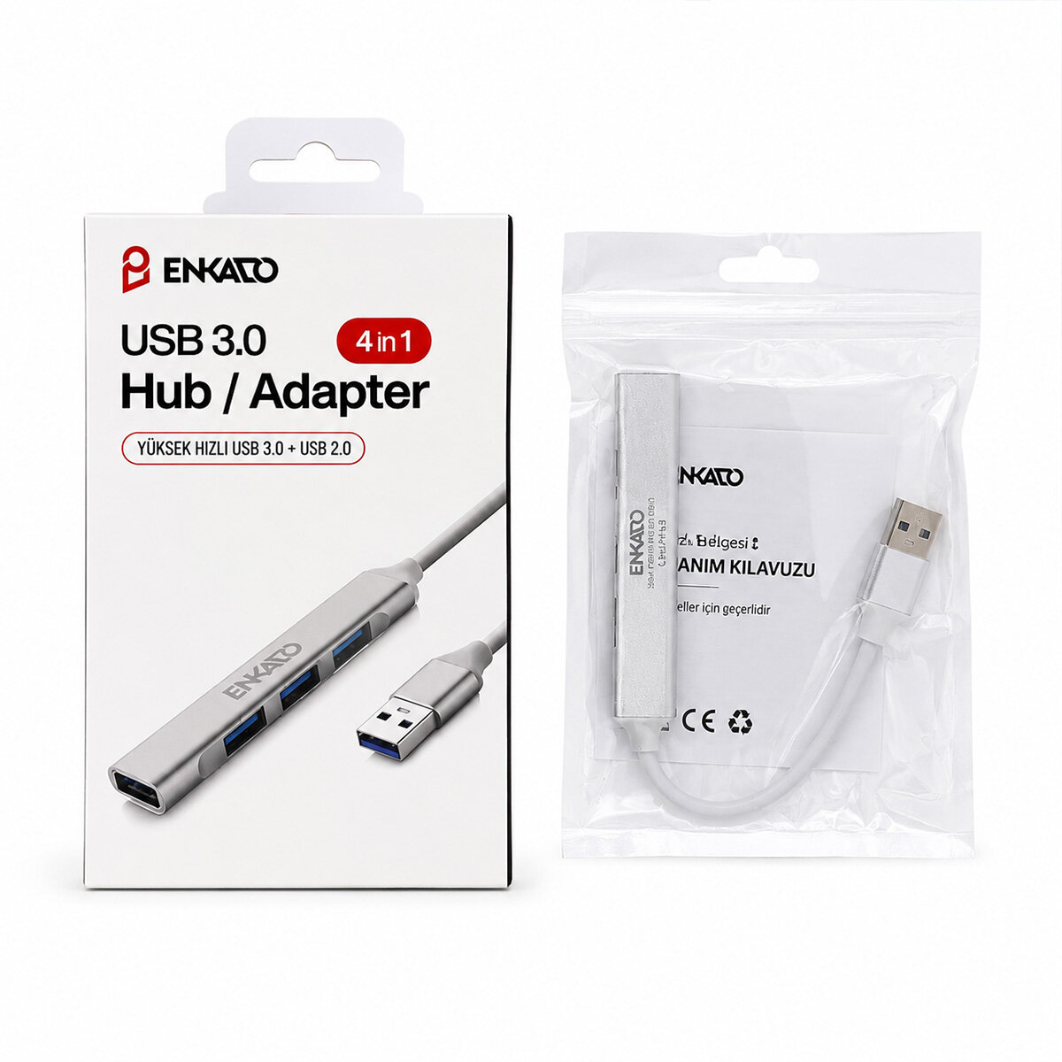 ENKADO EKD-UH60 ( USB 3.0 GİRİŞ ) ( 4IN1 ) USB ÇOĞALTICI ( 4 ANAHTARLI PORT & HI-SPEED ) ( USB 3.0 & USB 2.0) HUB ADAPTÖR*50