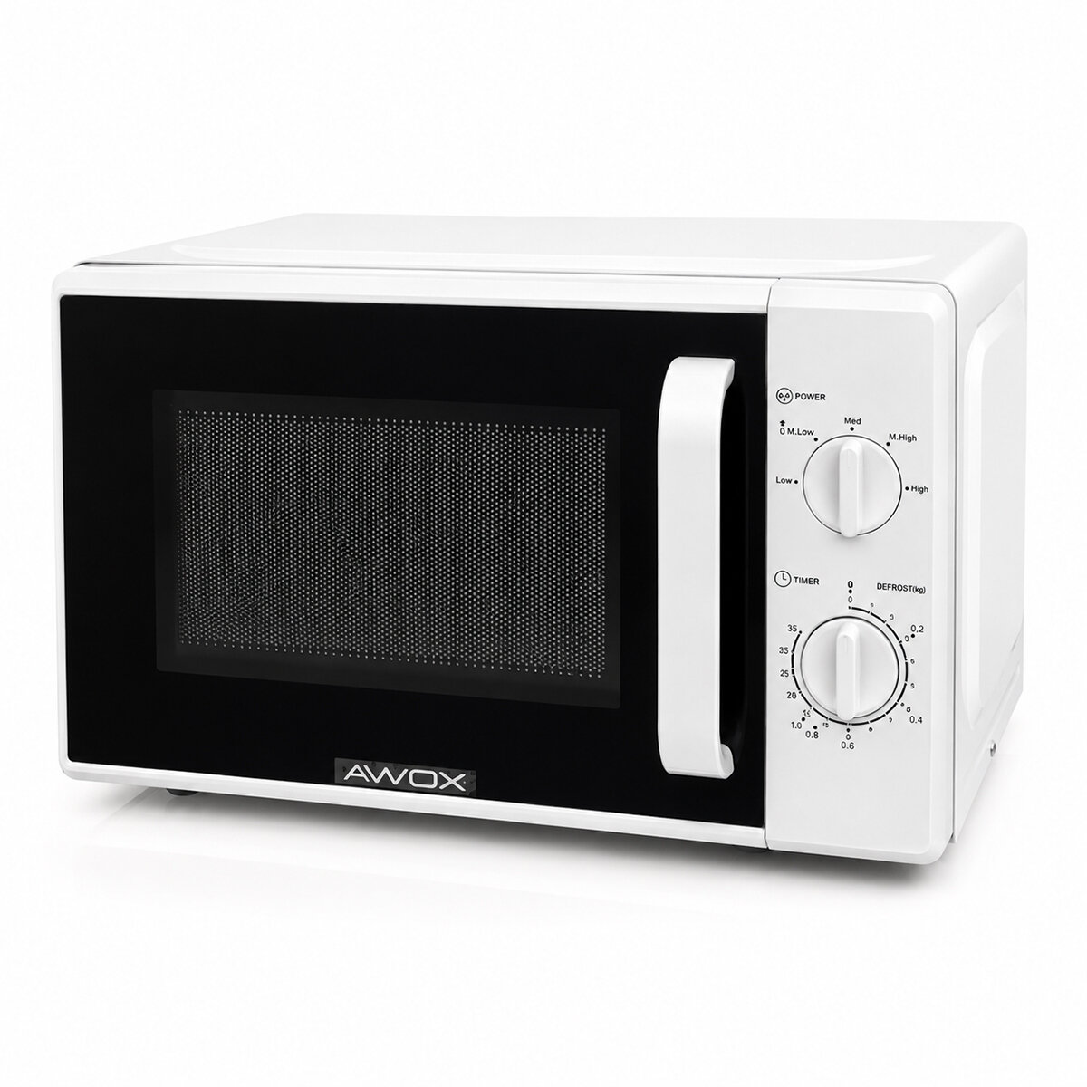 AWOX H20 ( BEYAZ ) ( 5 GÜÇ KADEMESİ & KLASİK ÖN PANEL ) ( BEYAZ ) MİKRODALGA FIRIN ( BUZ ÇÖZME ÖZELLİĞİ ) ( 20LT & 700W )*1