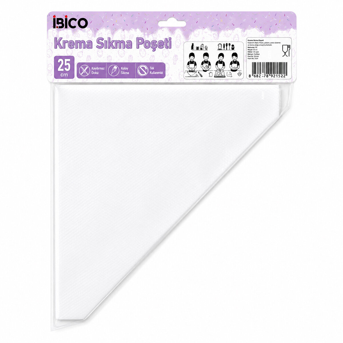 İBİCO İ22-152 ( NAYLON ) ( 25CM ) ( 50PCS ) ( KREMA SIKMA ) ( POŞETİ ) TORBASI*200 İBİCO İ22-152 ( NAYLON ) ( 25CM ) ( 50PCS ) ( KREMA SIKMA ) ( POŞETİ ) TORBASI*200