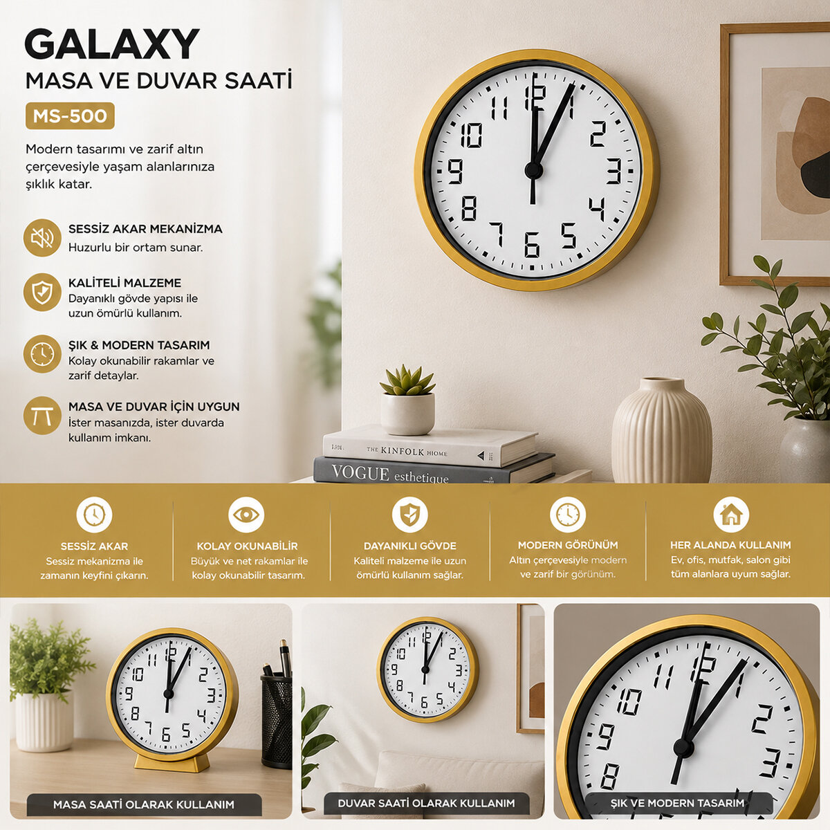 GALAXY MS-500-A-G-K ( GOLD & GRİ & SİYAH & SESSİZ AKAR ) ( PİLLİ ) ( YUVARLAK ) ( UZUNLUK : 17CM & KALINLIK : 4CM ) MASA & DUVAR SAAT*20=K GALAXY MS-500-A-G-K ( GOLD & GRİ & SİYAH & SESSİZ AKAR ) ( PİLLİ ) ( YUVARLAK ) ( UZUNLUK : 17CM & KALINLIK : 4CM ) MASA & DUVAR SAAT*20=K