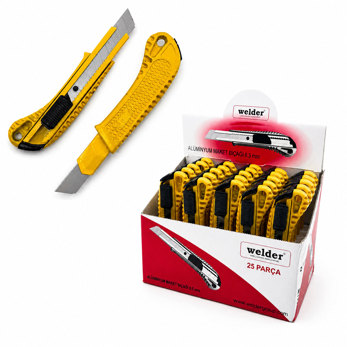 WELDER ( BÜYÜK ) ( ALÜMİNYUM ) FALÇATA MAKET BIÇAK*25X12