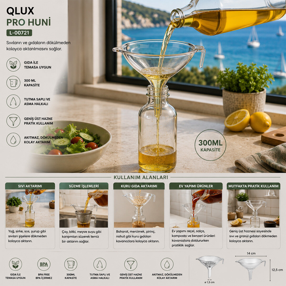 QLUX L-00721 PRO ŞEFFAF HUNİ*36=K QLUX L-00721 PRO ŞEFFAF HUNİ*36=K