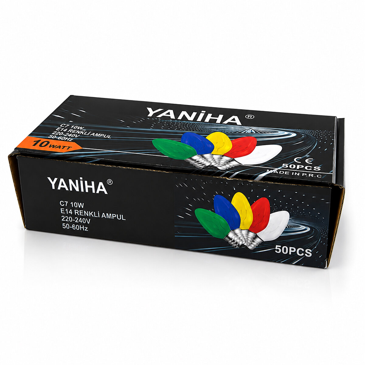 YANİHA C7 ( MİX RENKLİ ) GECE LAMBASI AMPUL ( E14 & 10W )*50X20 YANİHA C7 ( MİX RENKLİ ) GECE LAMBASI AMPUL ( E14 & 10W )*50X20