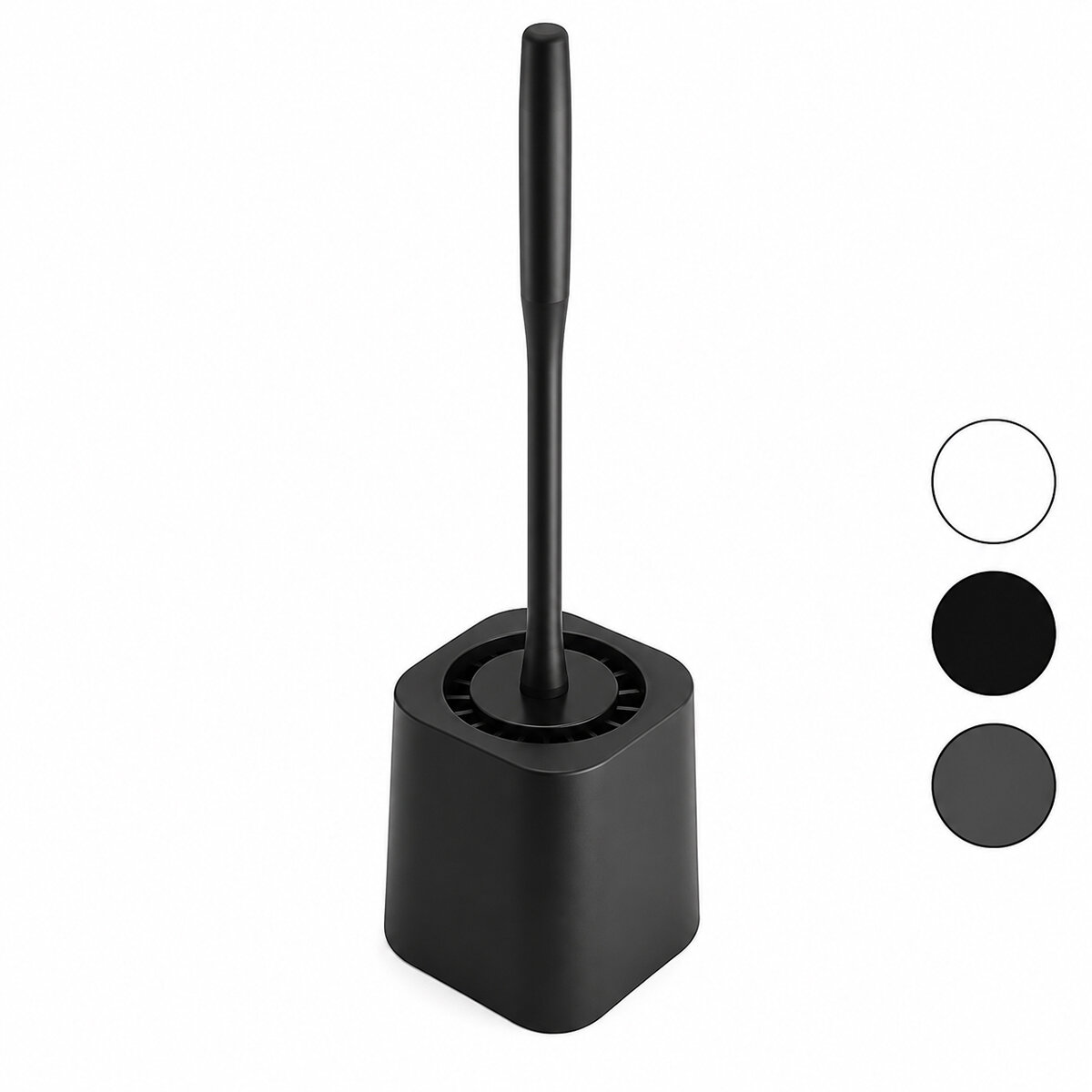QLUX BSF-00978 ( SİLİKON ) WC & KLOZET FIRÇA SETİ ( PLASTİK SAP & HAZNE )*12=K