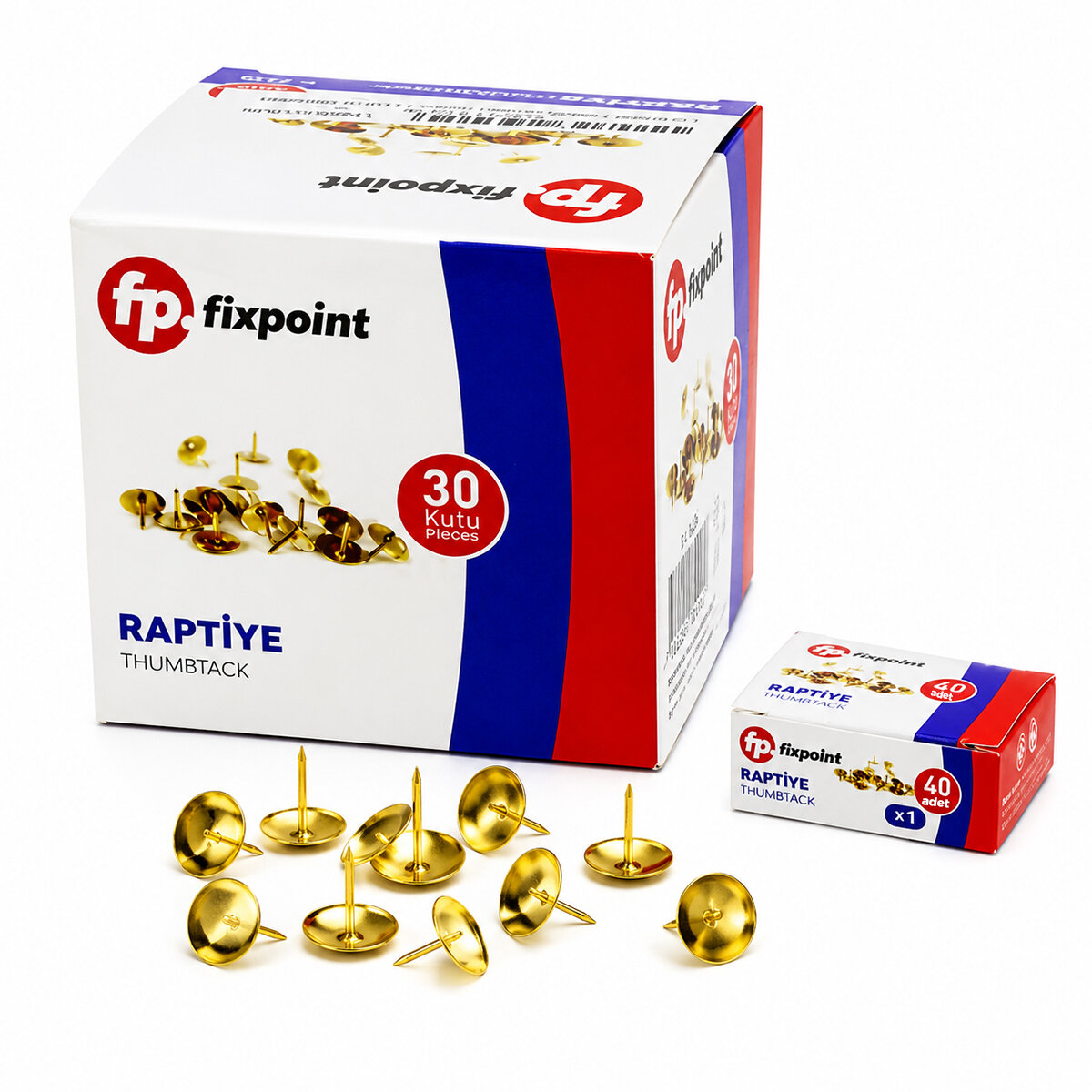 FİXPOİNT P-2435 ( 40PCS ) METAL RAPTİYE ( KUTULU )*30X40 FİXPOİNT P-2435 ( 40PCS ) METAL RAPTİYE ( KUTULU )*30X40