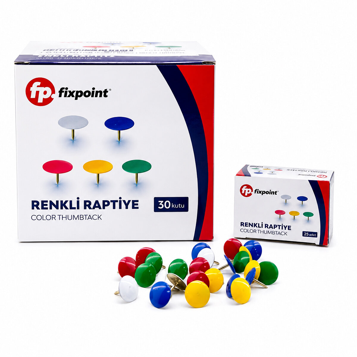 FİXPOİNT P-2411 ( 25PCS ) METAL RENKLİ RAPTİYE ( KUTULU )*30X40 FİXPOİNT P-2411 ( 25PCS ) METAL RENKLİ RAPTİYE ( KUTULU )*30X40