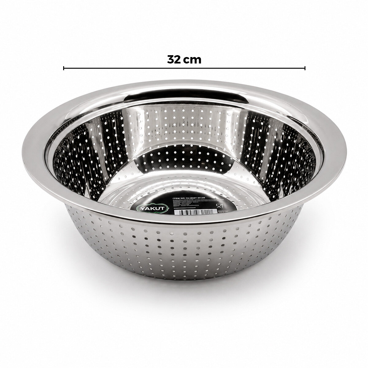 YAKUT-10795 ( 32CM )  ( KULPSUZ ) PASLANMAZ METAL ( SEPET ) SÜZGEÇ*80