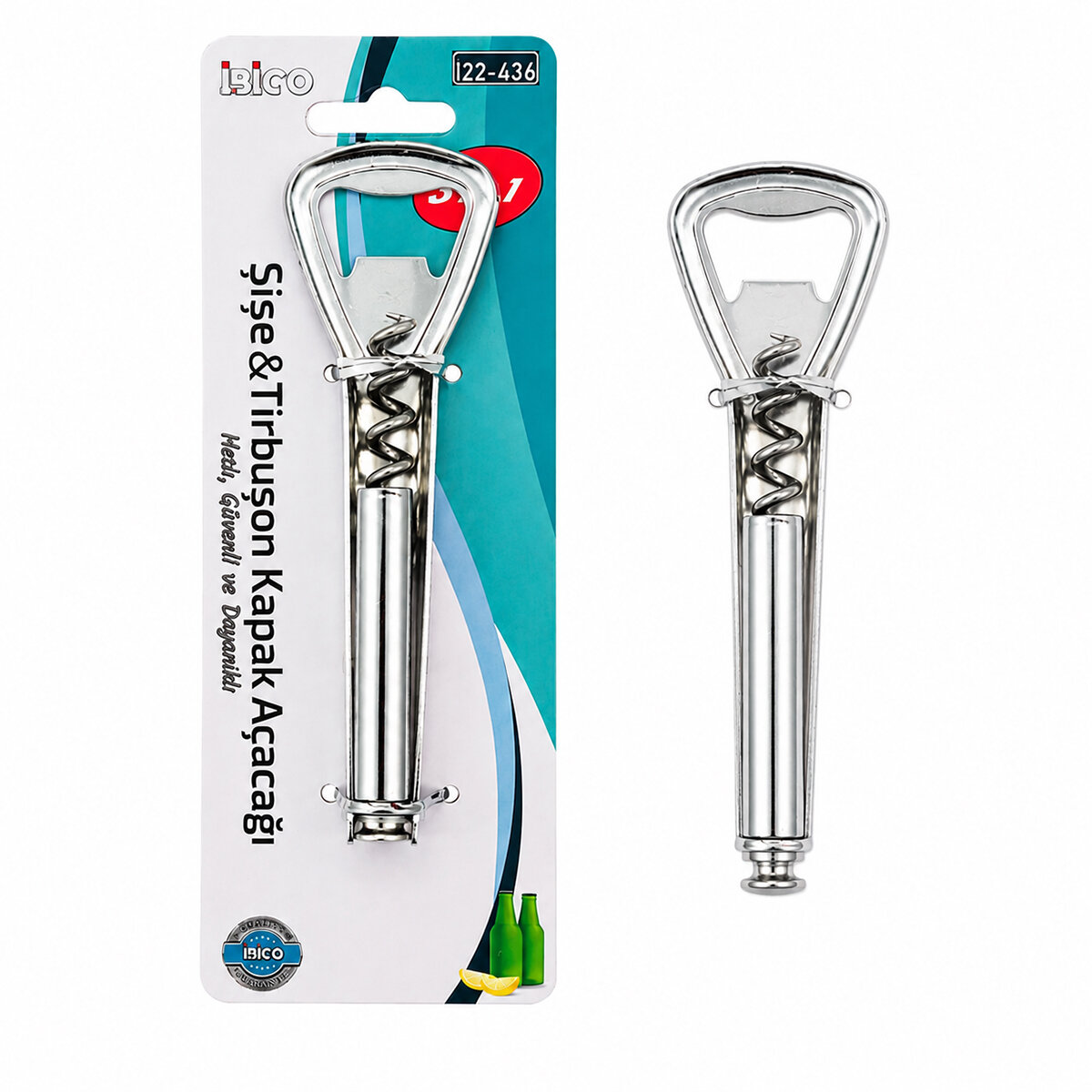 İBİCO İ22-436 ( 3IN1 ) ( METAL ) TİRBUŞON KAPAK AÇACAK*12X25