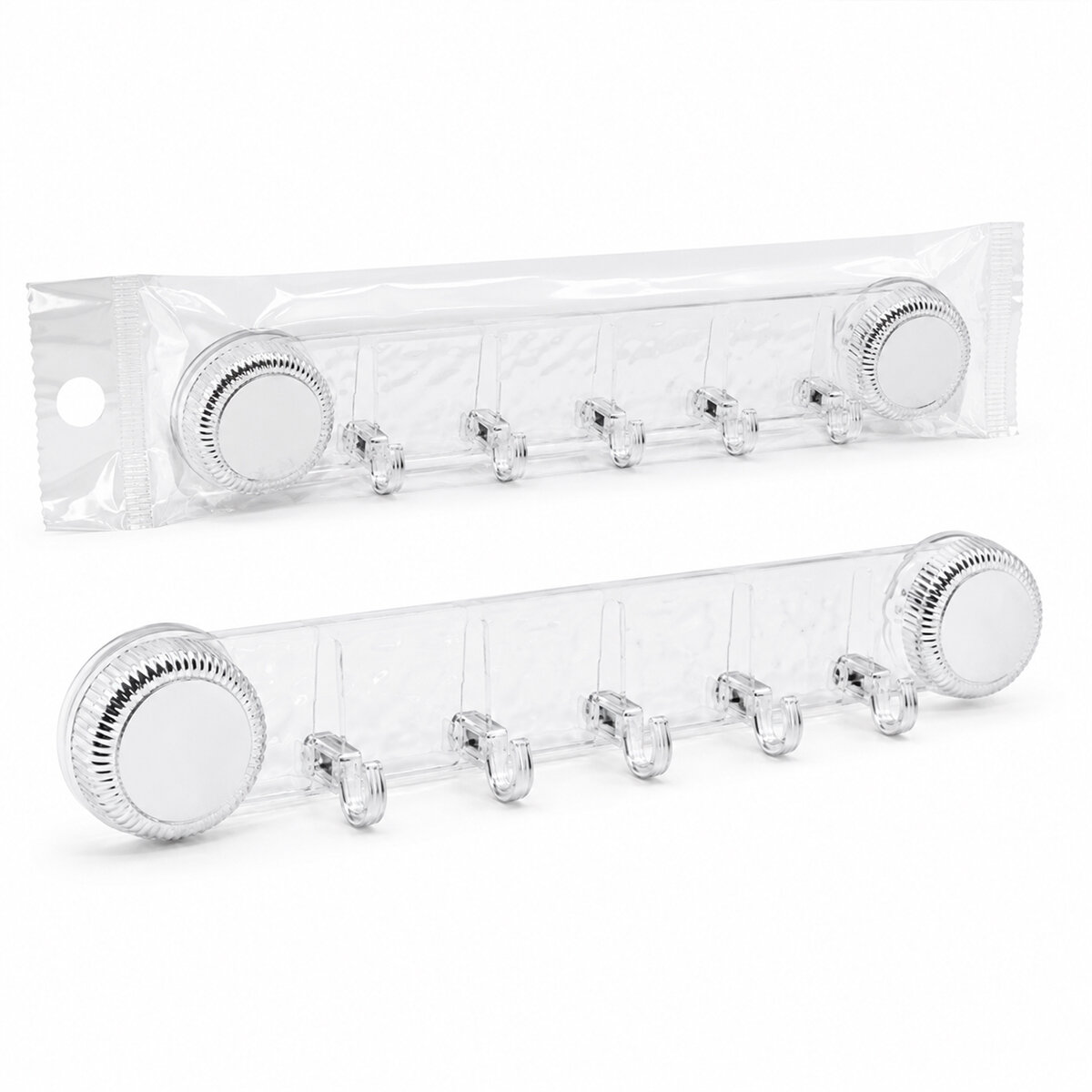 İBİCO İ13-147 ( PLASTİK ) ( POŞETLİ ) ( 5 KOLLU & VAKUMLU ) DELUX ASKISI YAPIŞKANLI ( 38.5CM & 5CM )*10X15