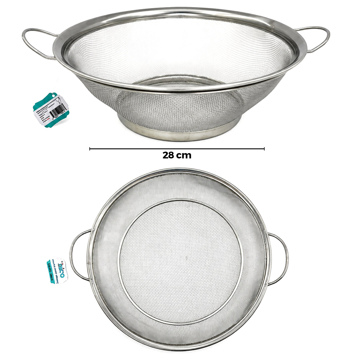 İBİCO İ22-417 ( 28CM ) ( METAL KULPLU ) TEL SEPET SÜZGEÇ*100 İBİCO İ22-417 ( 28CM ) ( METAL KULPLU ) TEL SEPET SÜZGEÇ*100