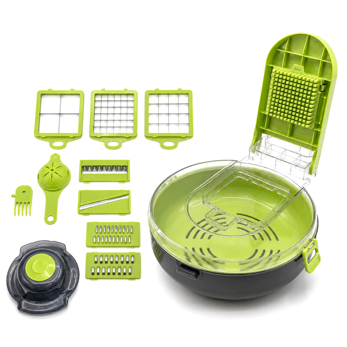 VEGETABLE CUTTER DEMPOWER DP-901 ( HAZNELİ ) ( 9IN1 ) ÇOK FONKSİYONLU SEBZE DİLİMLEYİCİ & KESİCİ & DOĞRAYICI SETİ*24 VEGETABLE CUTTER DEMPOWER DP-901 ( HAZNELİ ) ( 9IN1 ) ÇOK FONKSİYONLU SEBZE DİLİMLEYİCİ & KESİCİ & DOĞRAYICI SETİ*24