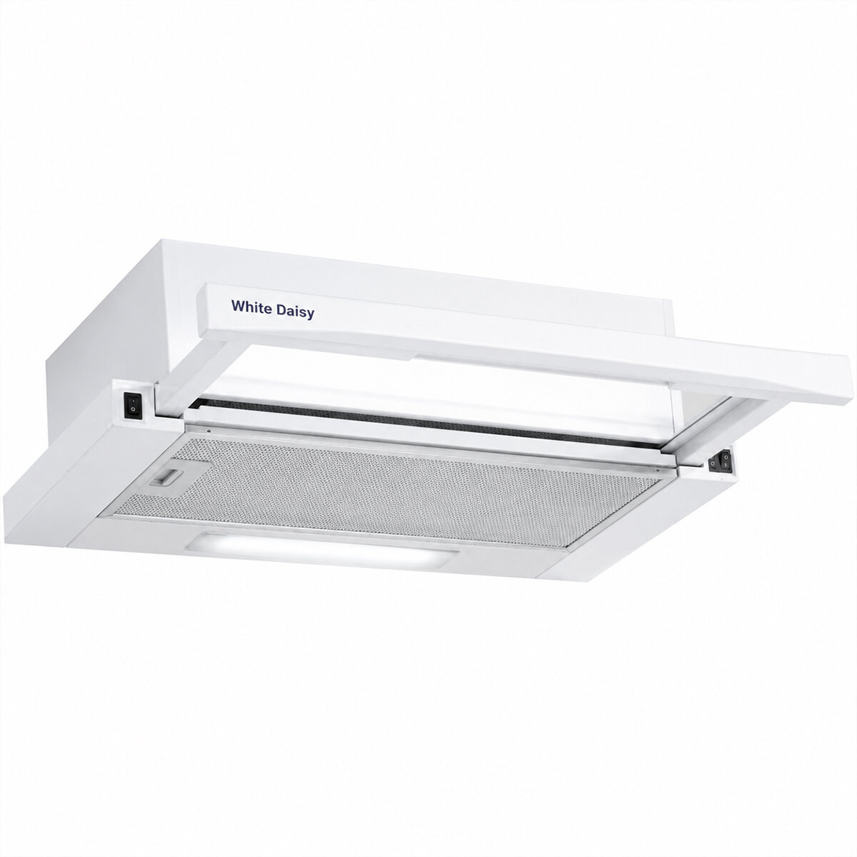 WHITE DAISY F-2 BEYAZ ÇİFT MOTORLU ASPİRATÖR ( LED AYDINLATMA ) ( ÇİFT FAN & 2 HIZ KADEMELİ & YÜKSEK EMİŞ HIZI )*1