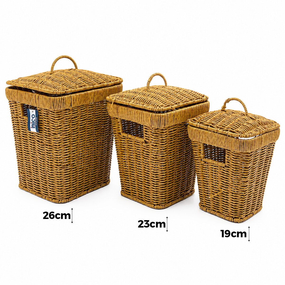 İBİCO İ22-406 ( 3 BOY ) ( KARE ) ( METAL İSKELET ) PLS.HASIR ORGANİZER SEPET ( KAPAKLI ) (22X25X28CM)*6=K İBİCO İ22-406 ( 3 BOY ) ( KARE ) ( METAL İSKELET ) PLS.HASIR ORGANİZER SEPET ( KAPAKLI ) (22X25X28CM)*6=K