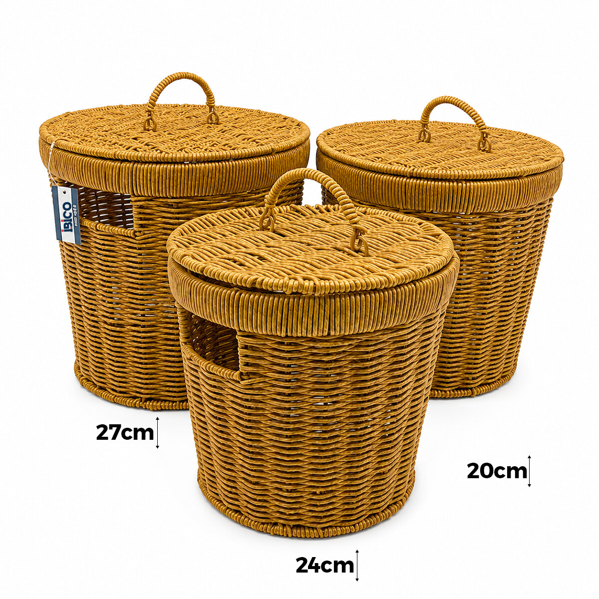 İBİCO İ22-407 ( 3 BOY ) ( YUVARLAK ) ( METAL İSKELET ) PLS.HASIR ORGANİZER SEPET ( KAPAKLI ) ( 22X25X28CM )*6=K İBİCO İ22-407 ( 3 BOY ) ( YUVARLAK ) ( METAL İSKELET ) PLS.HASIR ORGANİZER SEPET ( KAPAKLI ) ( 22X25X28CM )*6=K