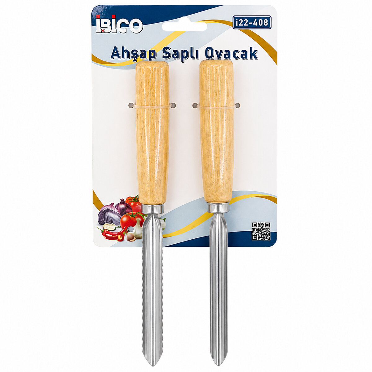 İBİCO İ22-408 ( 2PCS ) ( AHŞAP SAPLI ) ( METAL ) OYACAK 24CM*24X10 İBİCO İ22-408 ( 2PCS ) ( AHŞAP SAPLI ) ( METAL ) OYACAK 24CM*24X10