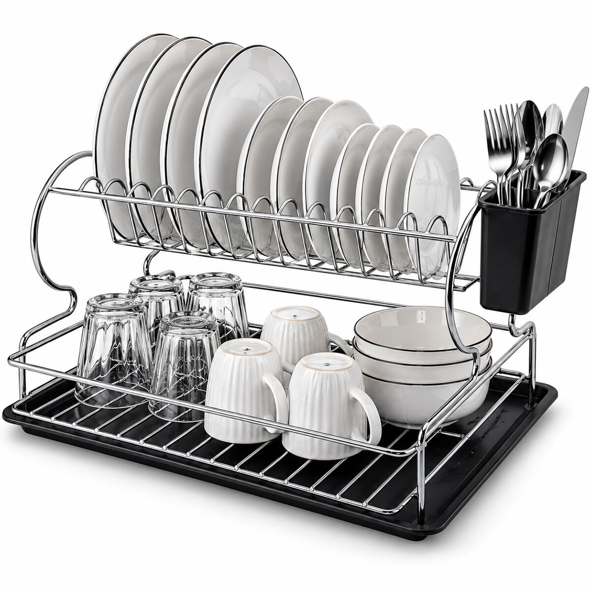 KRT-1155 ( KROM & METAL ) ( 2 KATLI ) TABAKLIK & BULAŞIKLIK*4 KRT-1155 ( KROM & METAL ) ( 2 KATLI ) TABAKLIK & BULAŞIKLIK*4