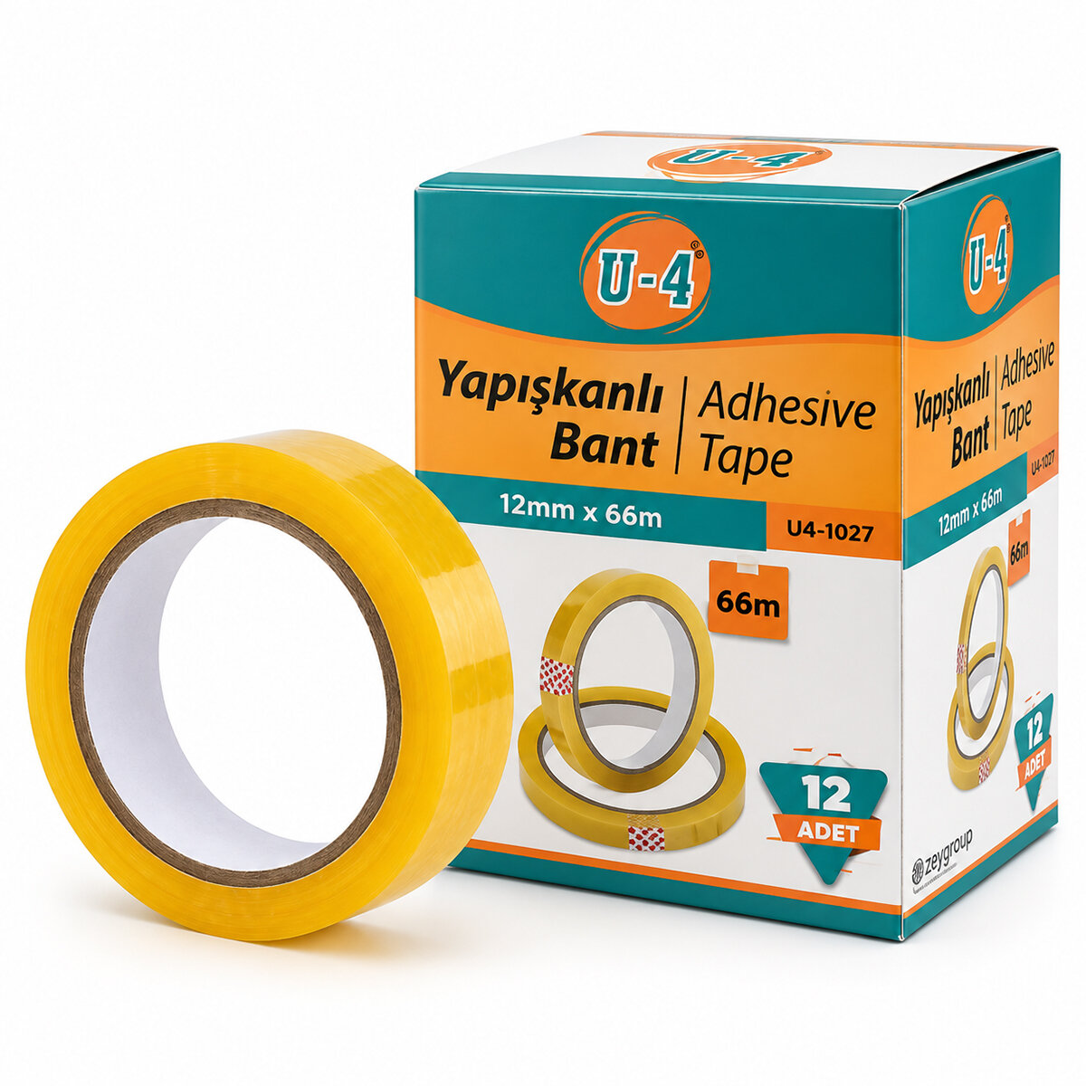 U-4 ( 12MMX66MT ) PARA BANTI ( OKUL & OFİS & KIRTASİYE )*12X60 U-4 ( 12MMX66MT ) PARA BANTI ( OKUL & OFİS & KIRTASİYE )*12X60