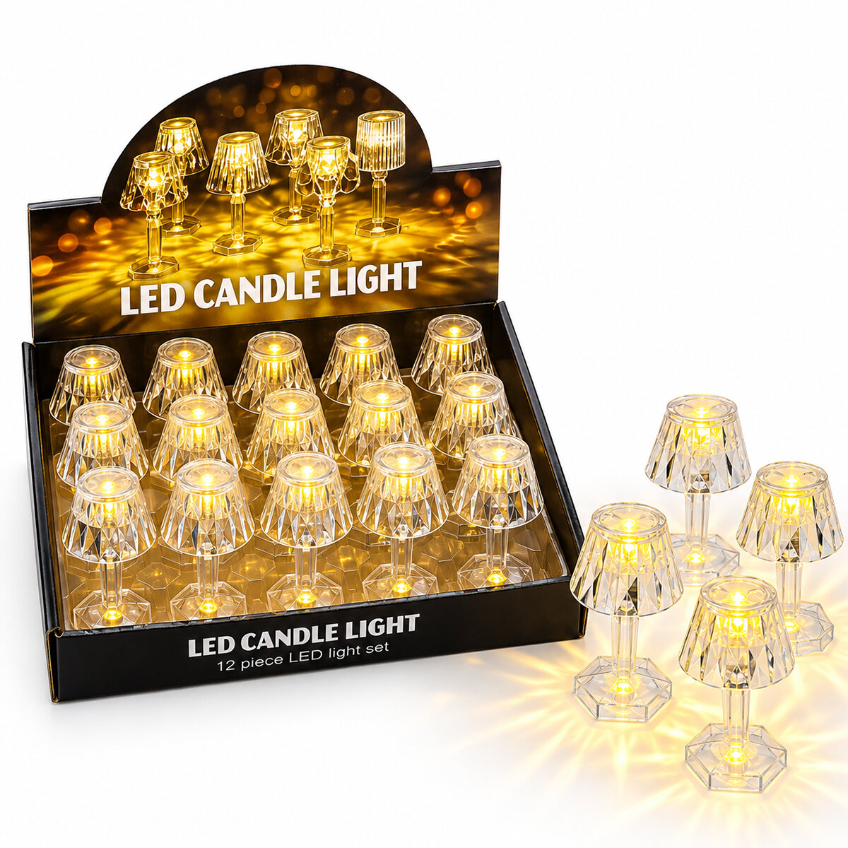 İBİCO İ10-022 ( KROM ) ( KRİSTAL & MİKA ) ( PİLLİ ) DEKORATİF MASA LAMBASI ( ÇAP : 6.5CM YÜKSEKLİK : 11.5 CM )*12X20 İBİCO İ10-022 ( KROM ) ( KRİSTAL & MİKA ) ( PİLLİ ) DEKORATİF MASA LAMBASI ( ÇAP : 6.5CM YÜKSEKLİK : 11.5 CM )*12X20