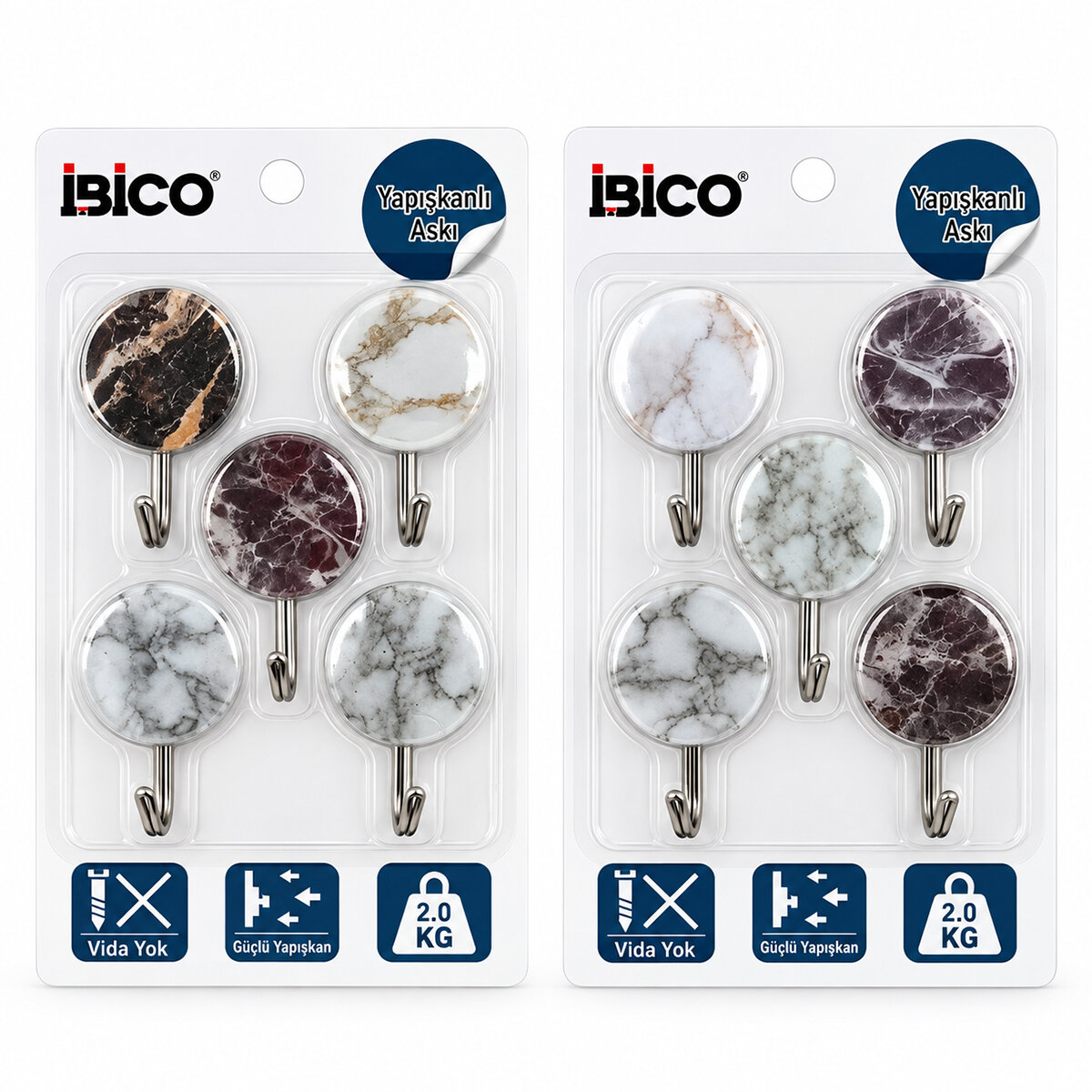İBİCO İ17-011 ( 5PCS ) ( MERMER DESENLİ ) ( METAL UÇLU ) PLASTİK ASKI ( YAPIŞKANLI MONTAJ ) ( 2KG TAŞIMA )*12X20 İBİCO İ17-011 ( 5PCS ) ( MERMER DESENLİ ) ( METAL UÇLU ) PLASTİK ASKI ( YAPIŞKANLI MONTAJ ) ( 2KG TAŞIMA )*12X20