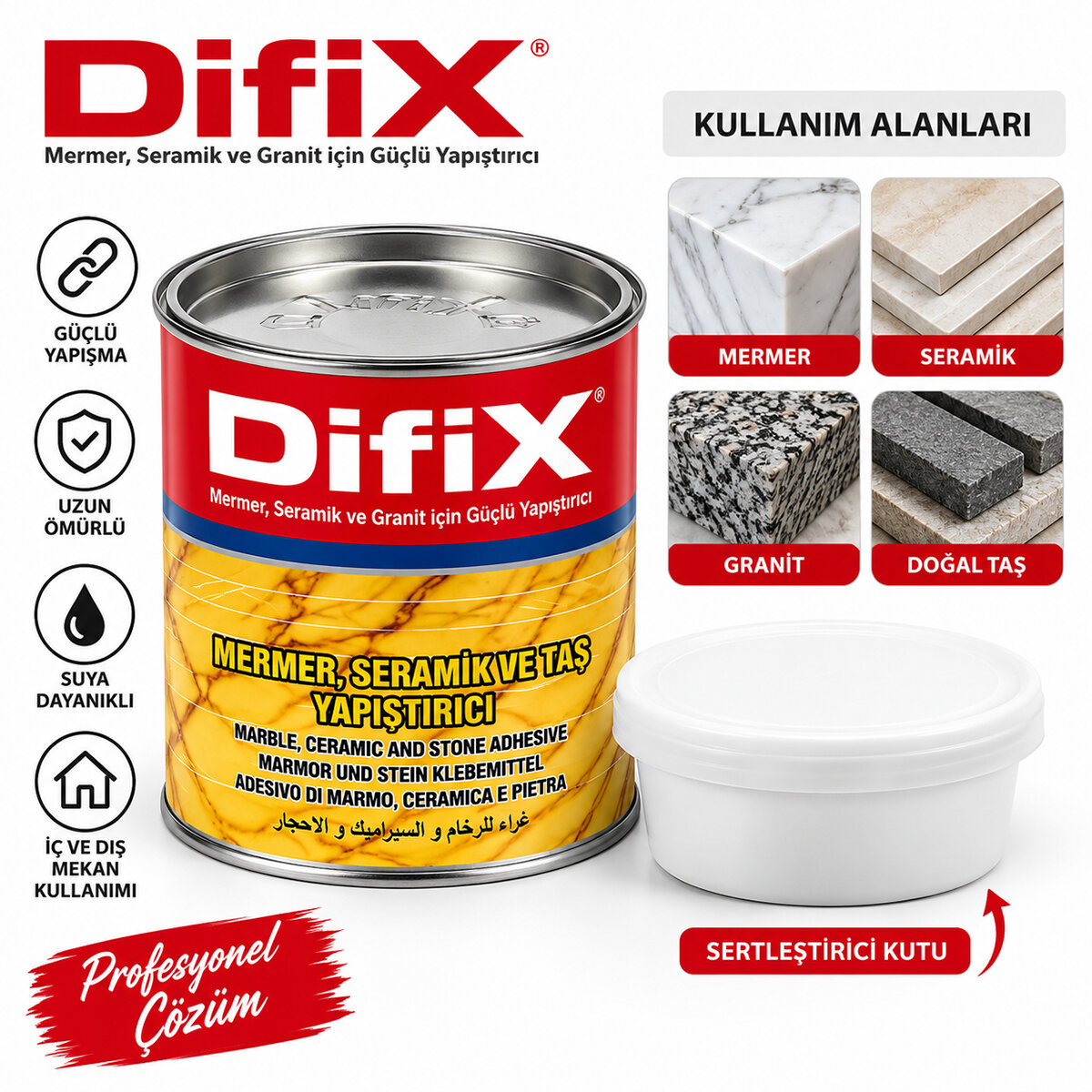 DİFİX ( MERMER ) SERAMİK YAPIŞTIRICI 250GR*24=K DİFİX ( MERMER ) SERAMİK YAPIŞTIRICI 250GR*24=K