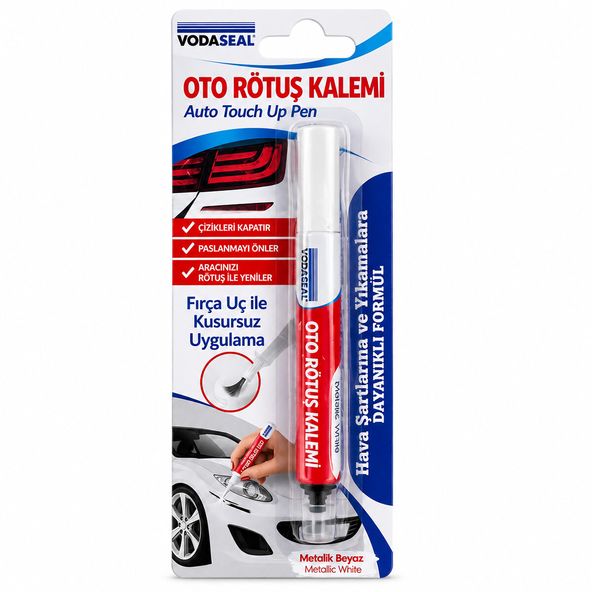 VODASEAL OTOMW ( METALİK BEYAZ ) OTO RÖTUŞ KALEM ( FIRÇA UÇ ) ( 5ML )*12X1 VODASEAL OTOMW ( METALİK BEYAZ ) OTO RÖTUŞ KALEM ( FIRÇA UÇ ) ( 5ML )*12X1