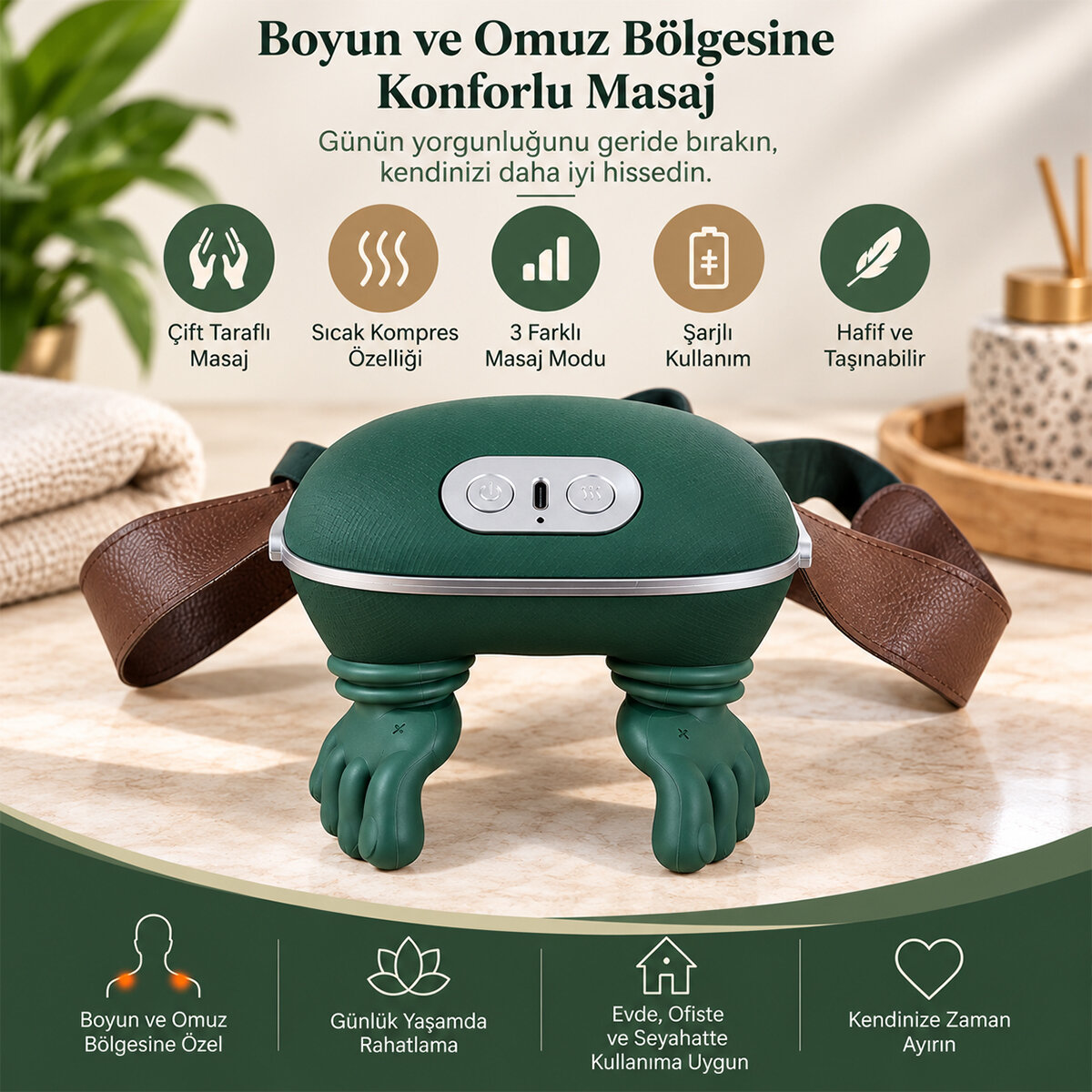 DEMPOWER DP-770 ( ÇİFT EL ŞEKLİNDE ) BOYUN VE OMUZ MASAJ ALETİ ( 5V & 2000mAH ) ( 165X155X135MM )*24 DEMPOWER DP-770 ( ÇİFT EL ŞEKLİNDE ) BOYUN VE OMUZ MASAJ ALETİ ( 5V & 2000mAH ) ( 165X155X135MM )*24