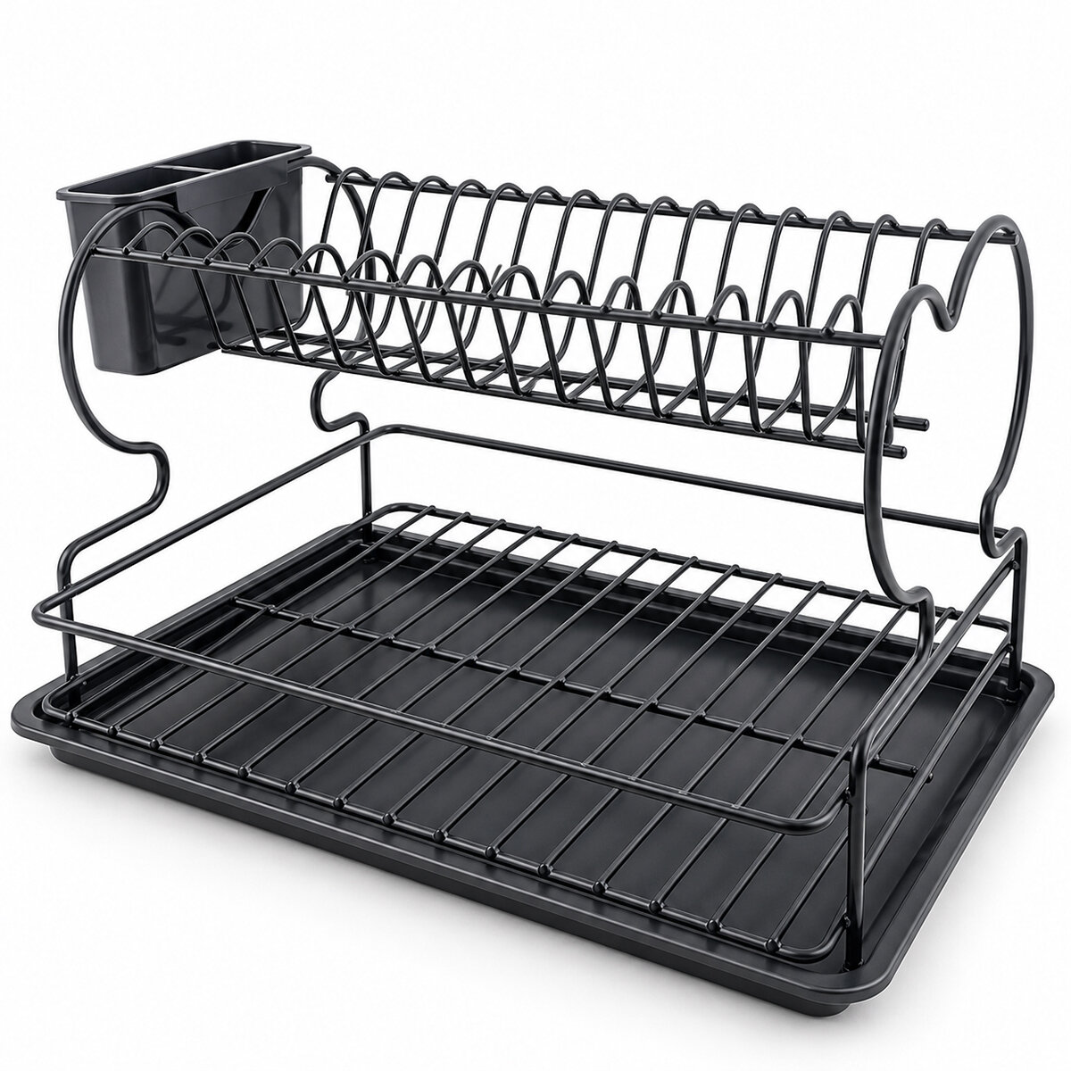 KRT-1163 TB-02 ( SİYAH & METAL ) LUX ÇİFT KATLI TABAKLIK & BULAŞIKLIK*4 KRT-1163 TB-02 ( SİYAH & METAL ) LUX ÇİFT KATLI TABAKLIK & BULAŞIKLIK*4