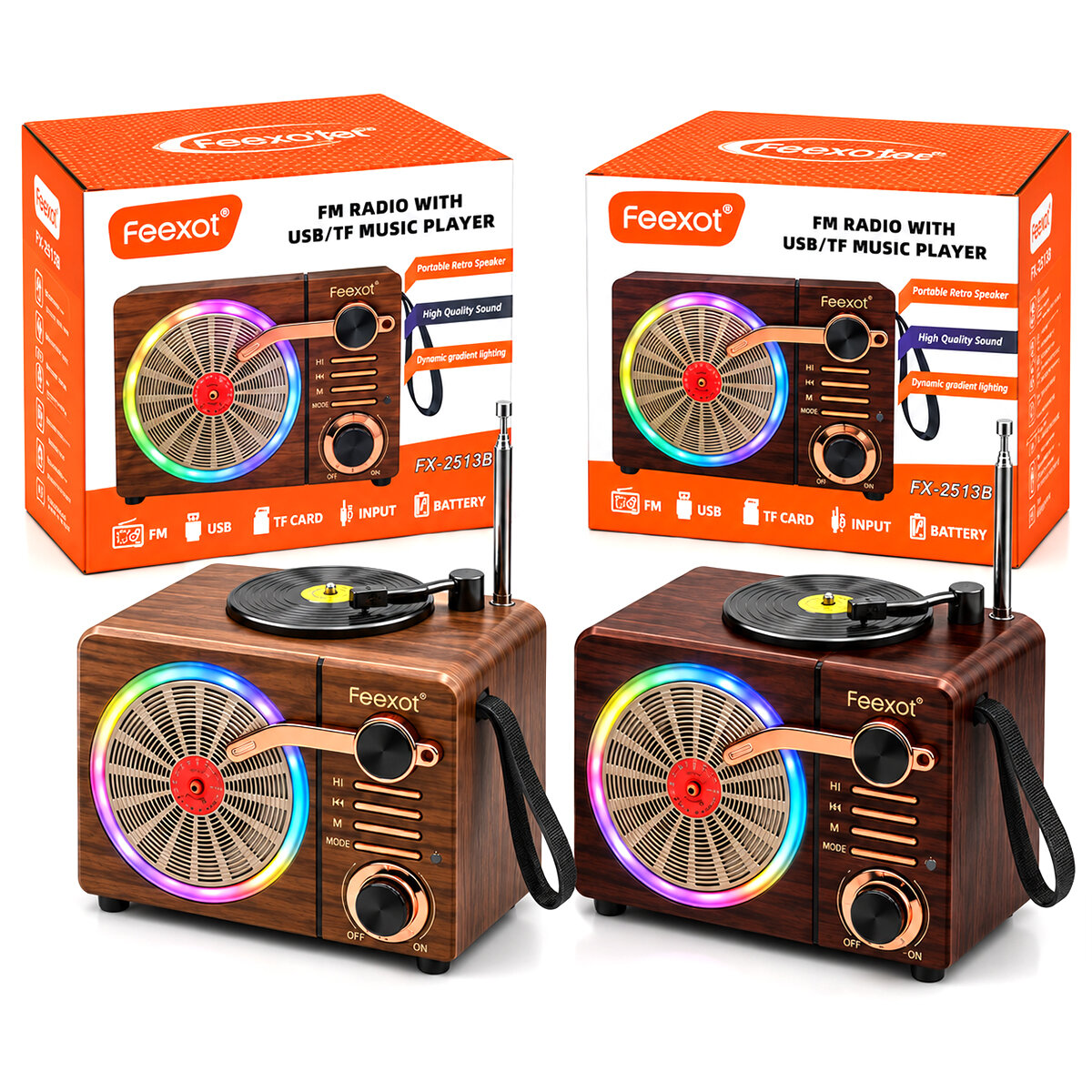 FEEXOT FX-2513B PL-4725 ( IŞIKLI ) FM RADYO & RETRO ( USB & TYPE-C SARJLI ) ( BT & TF & USB ) SPEAKER*36 FEEXOT FX-2513B PL-4725 ( IŞIKLI ) FM RADYO & RETRO ( USB & TYPE-C SARJLI ) ( BT & TF & USB ) SPEAKER*36