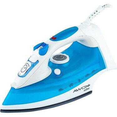 AWOX ACTİVE ( MAVİ & BEYAZ ) BUHARLI ÜTÜ ( SERAMİK TABAN & 360° HAREKETLİ KABLO & BUHAR AYARLAMA) (2600W)*6 AWOX ACTİVE ( MAVİ & BEYAZ ) BUHARLI ÜTÜ ( SERAMİK TABAN & 360° HAREKETLİ KABLO & BUHAR AYARLAMA) (2600W)*6