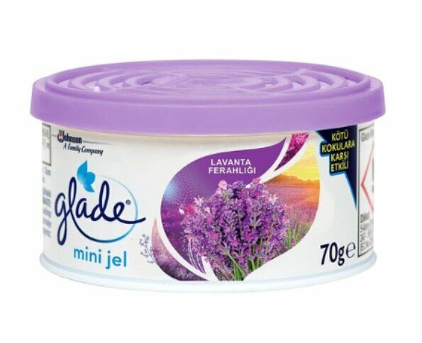 GLADE MİNİ JEL LAVANTA FERAHLIĞI ORTAM ODA KOKUSU 70g*12=K GLADE MİNİ JEL LAVANTA FERAHLIĞI ORTAM ODA KOKUSU 70g*12=K