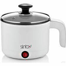 SİNBO SCO-5043 (ELEKTRİKLİ) (FONKSİYONLU) PİŞİRİCİ (ÇELİK) TENCERE (800ML) (400W) (BUHARDA PİŞİRME APARATI) (CAM KAPAK)*12