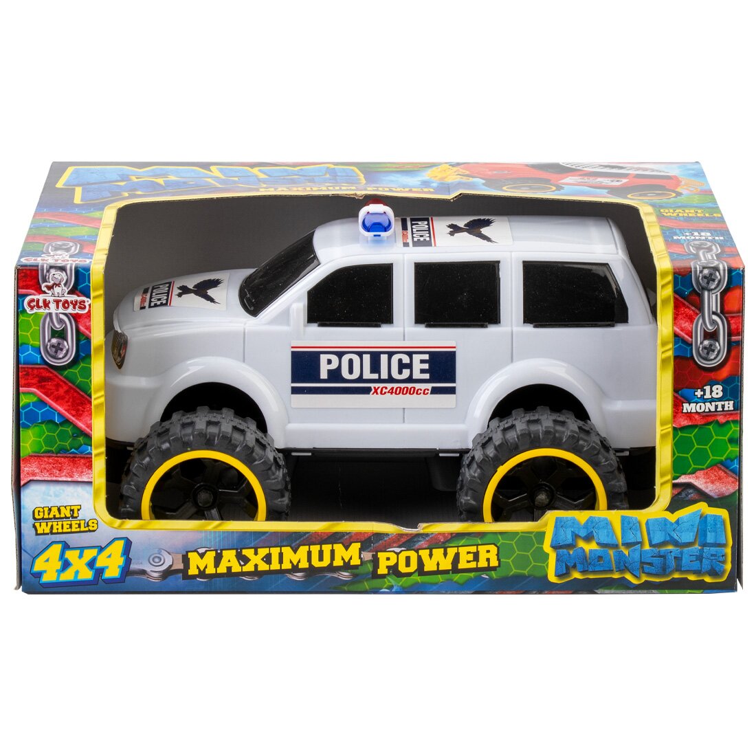 Çalkan Araba Pick-Up Mini-Monster Polis Kutulu ÇLK-270 2701