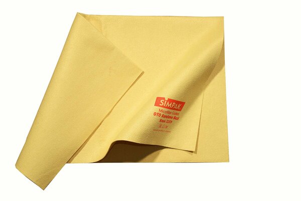 Simpak Mikro Güderi Oto Yıkama Bezi Hardal 50 x 60 cm PLK-3239