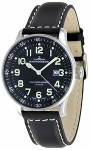 ZENO-WATCH BASEL AIRPLANE DIVER QUARTZ NUMBERS BLACK KOL SAATİ