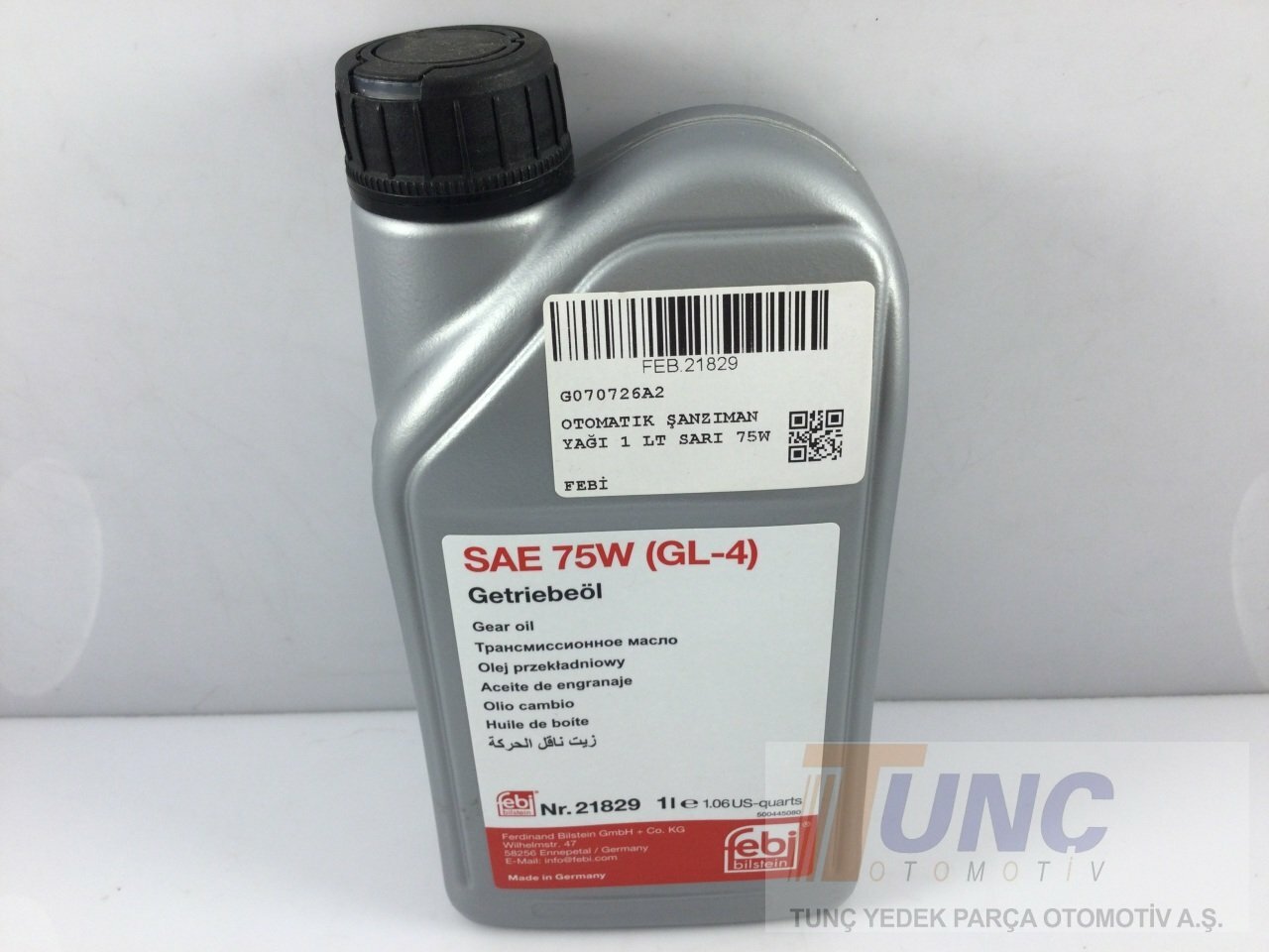 G070726A2 | Otomatik Şanzıman Yağı 1 Lt Sarı 75W | FEBİ 21829