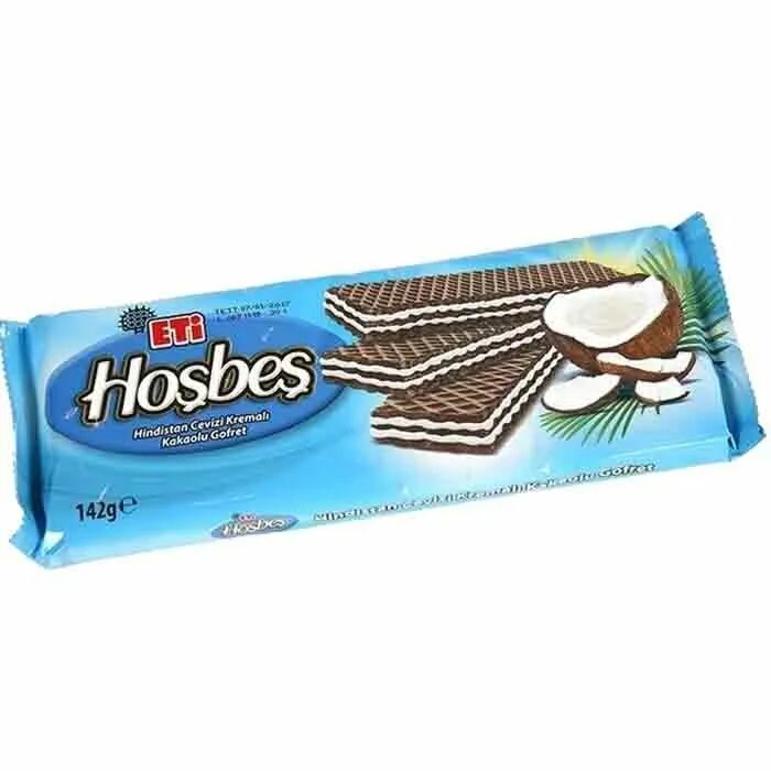 ETİ HOŞBEŞ HİNDİSTAN CEVİZİ KREMALI KAKAOLU GOFRET 142GR