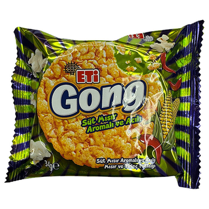 ETİ GONG SÜT MISIR AROMALI VE ACILI 34GR