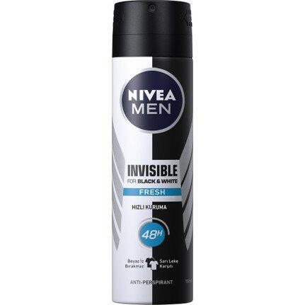 NIVEA MEN DEO 150ML INSIVIBLE FRESH